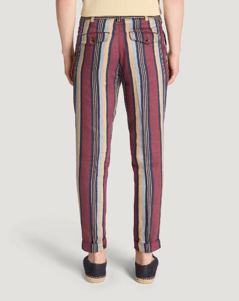 Pt Torino Pantaloni The Rebel in lino fluido Super sconto