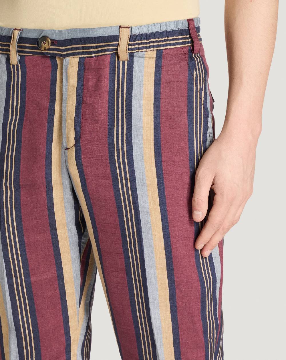 Pt Torino Pantaloni The Rebel in lino fluido Super sconto