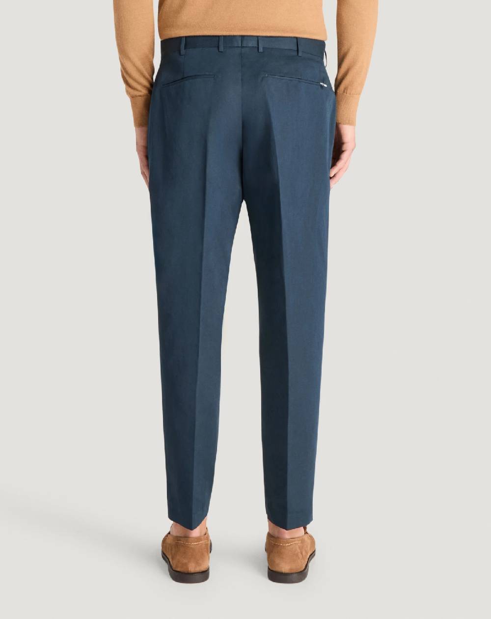 Pt Torino Pantaloni Rebel in gabardina di cotone e lino Black Friday Prezzi