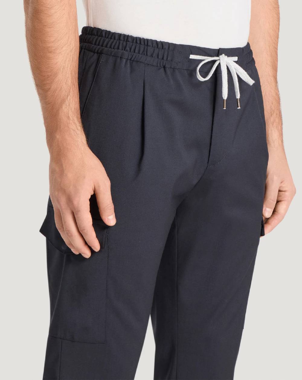 Pt Torino Pantaloni Soft in techno lana Italy