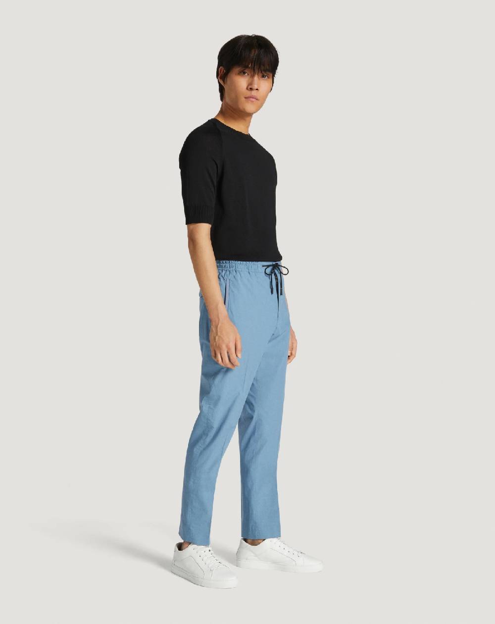 Pt Torino Pantaloni Omega in popeline stretch Pezzi Unici