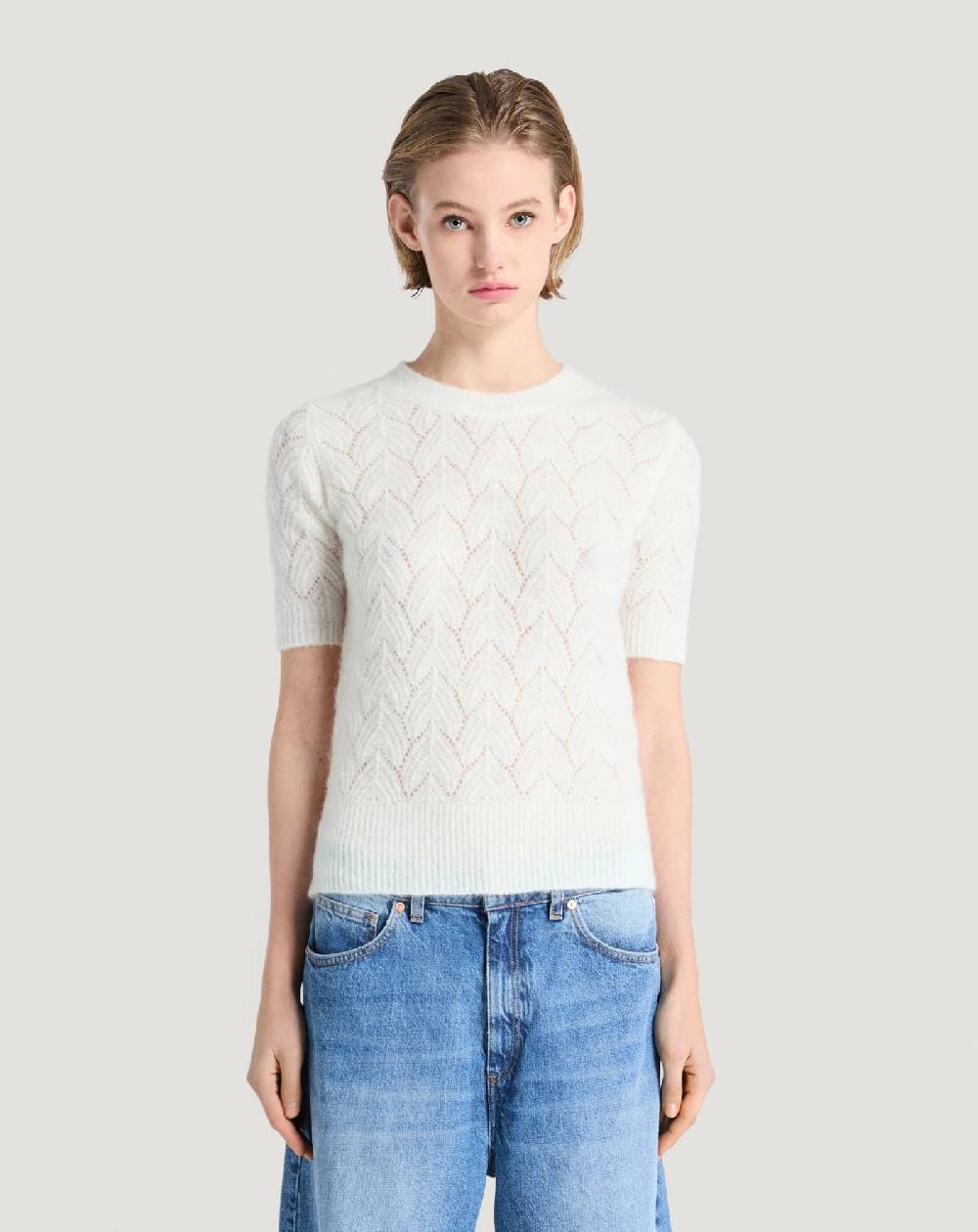 Pt Torino Maglia in mohair e lana Sottocosto
