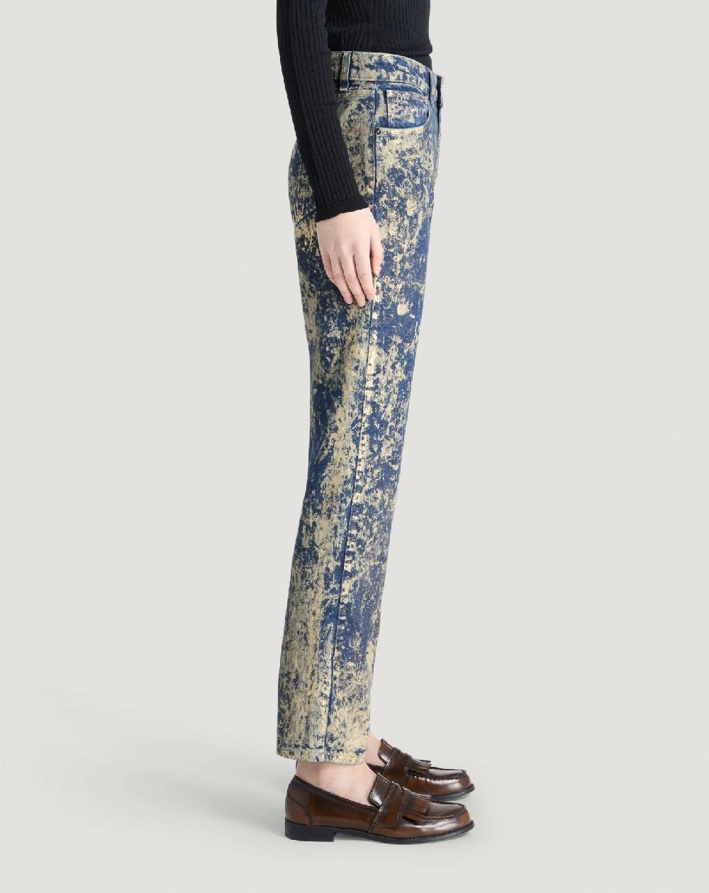 Pt Torino Jeans Alanis in denim di cotone Presa