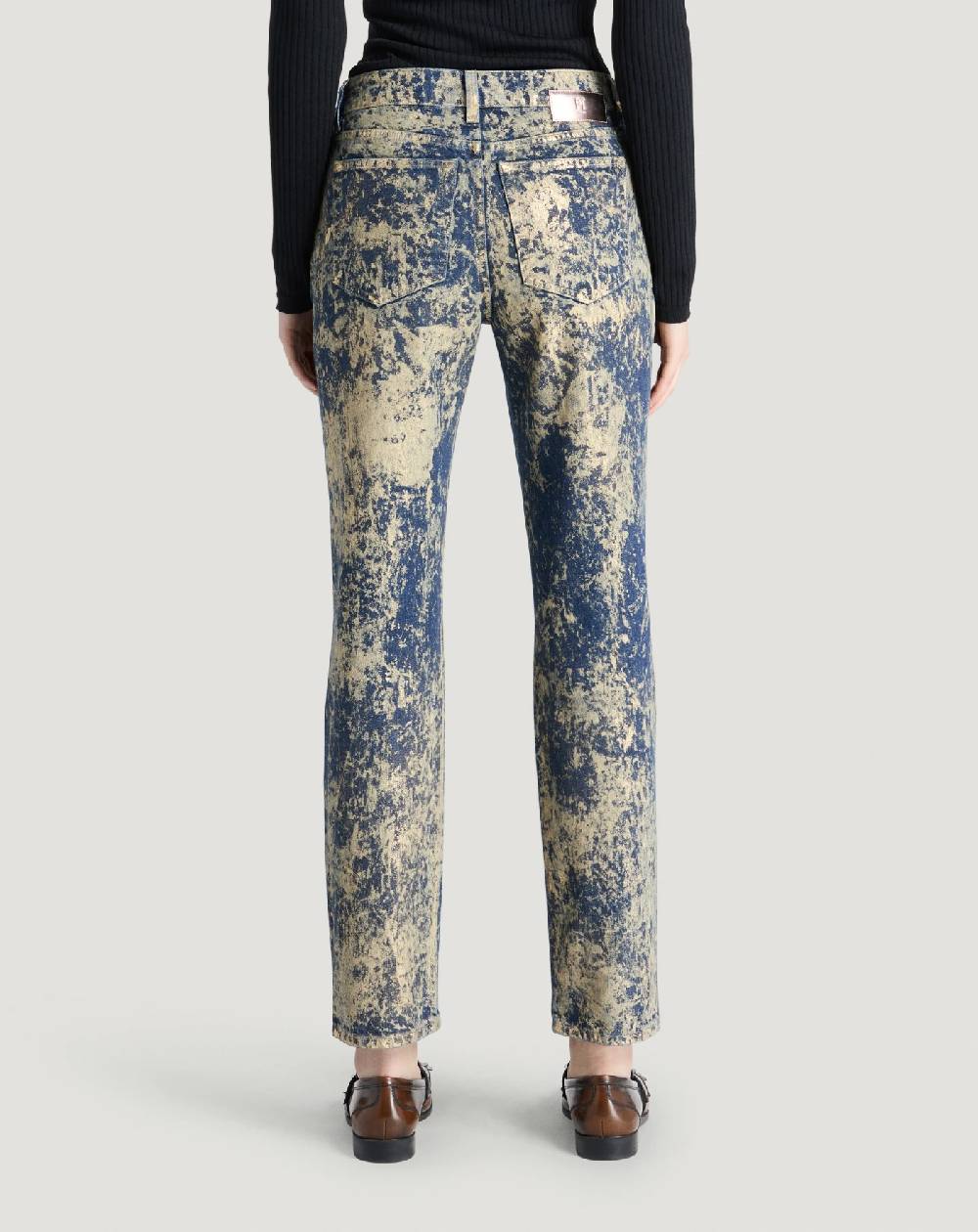 Pt Torino Jeans Alanis in denim di cotone Presa