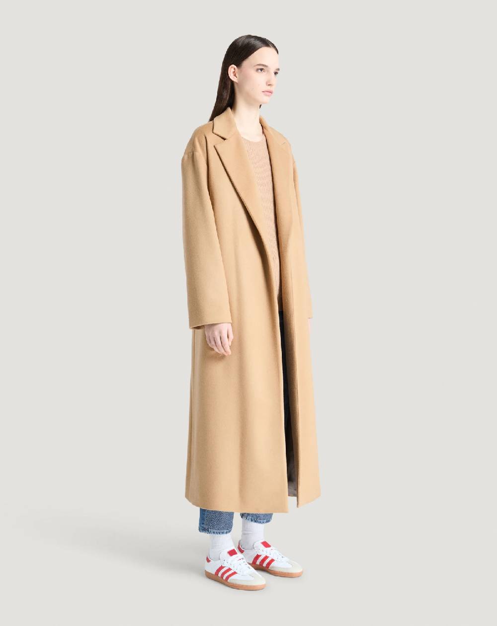 Pt Torino Cappotto in drap di lana e cachemire Sconto
