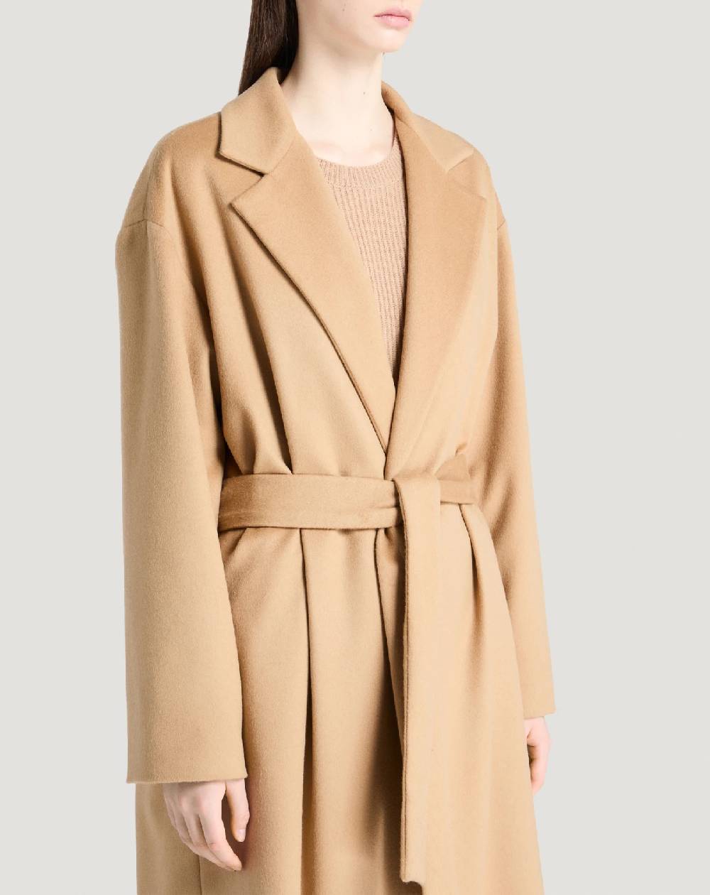 Pt Torino Cappotto in drap di lana e cachemire Sconto