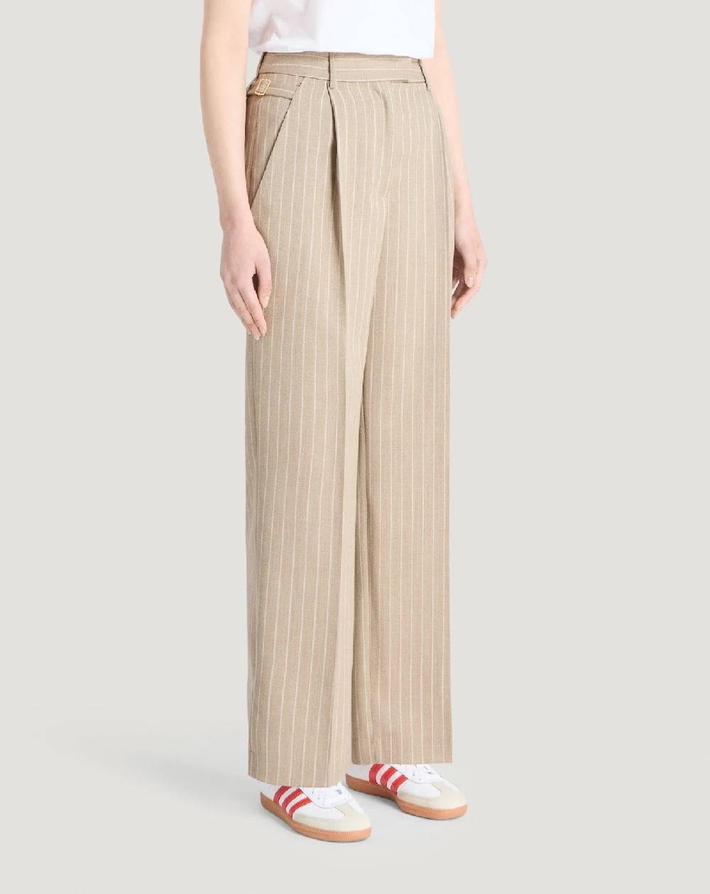 Pt Torino Pantaloni Isabel in lana mouliné Online
