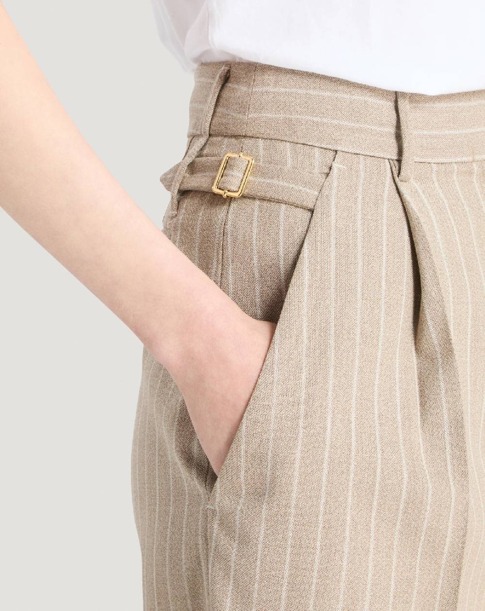 Pt Torino Pantaloni Isabel in lana mouliné Online