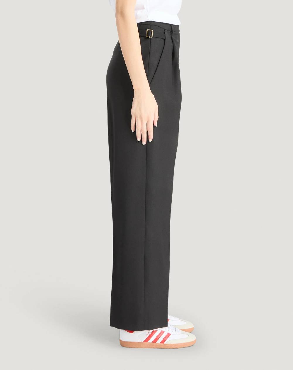 Pt Torino Pantaloni Isabel in lana stretch Vendita Economica