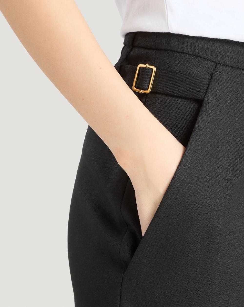 Pt Torino Pantaloni Isabel in lana stretch Vendita Economica