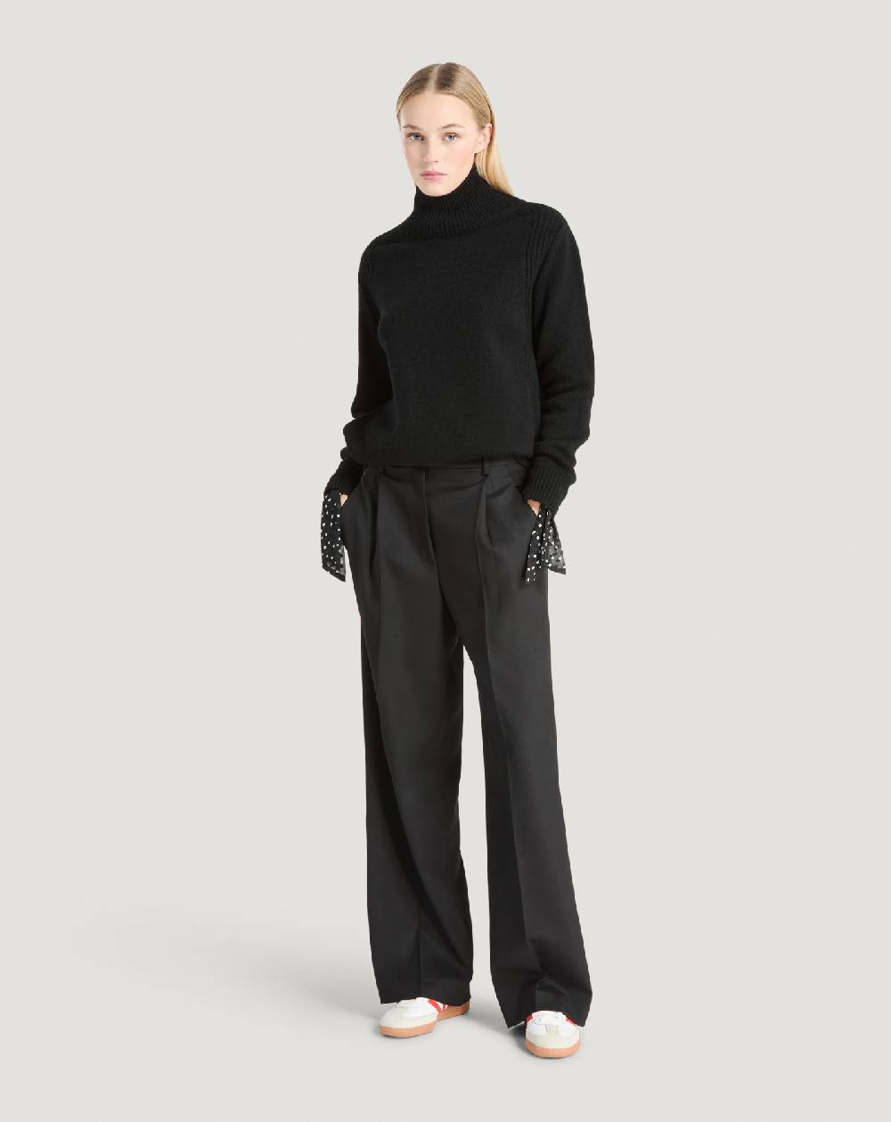 Pt Torino Pantaloni Isabel in lana stretch Vendita Economica