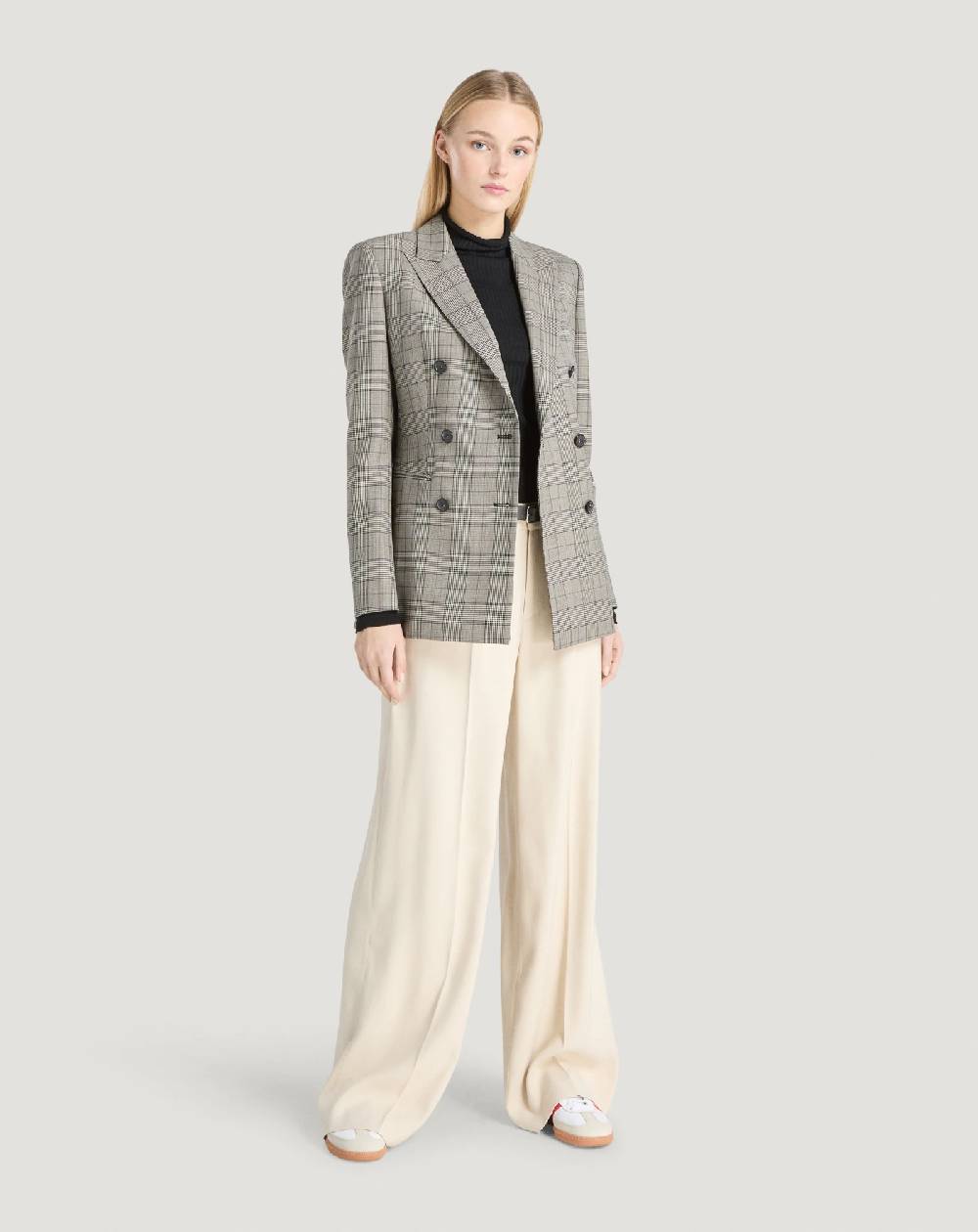 Pt Torino Blazer in lana check Saldi Di Fabbrica