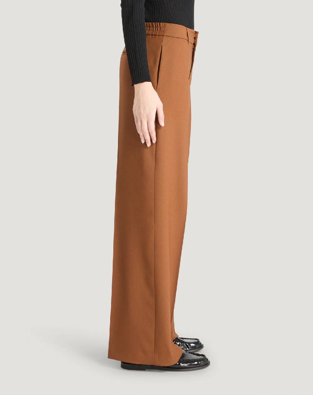 Pt Torino Pantaloni Lorenza in lana stretch Prezzo di fabbrica