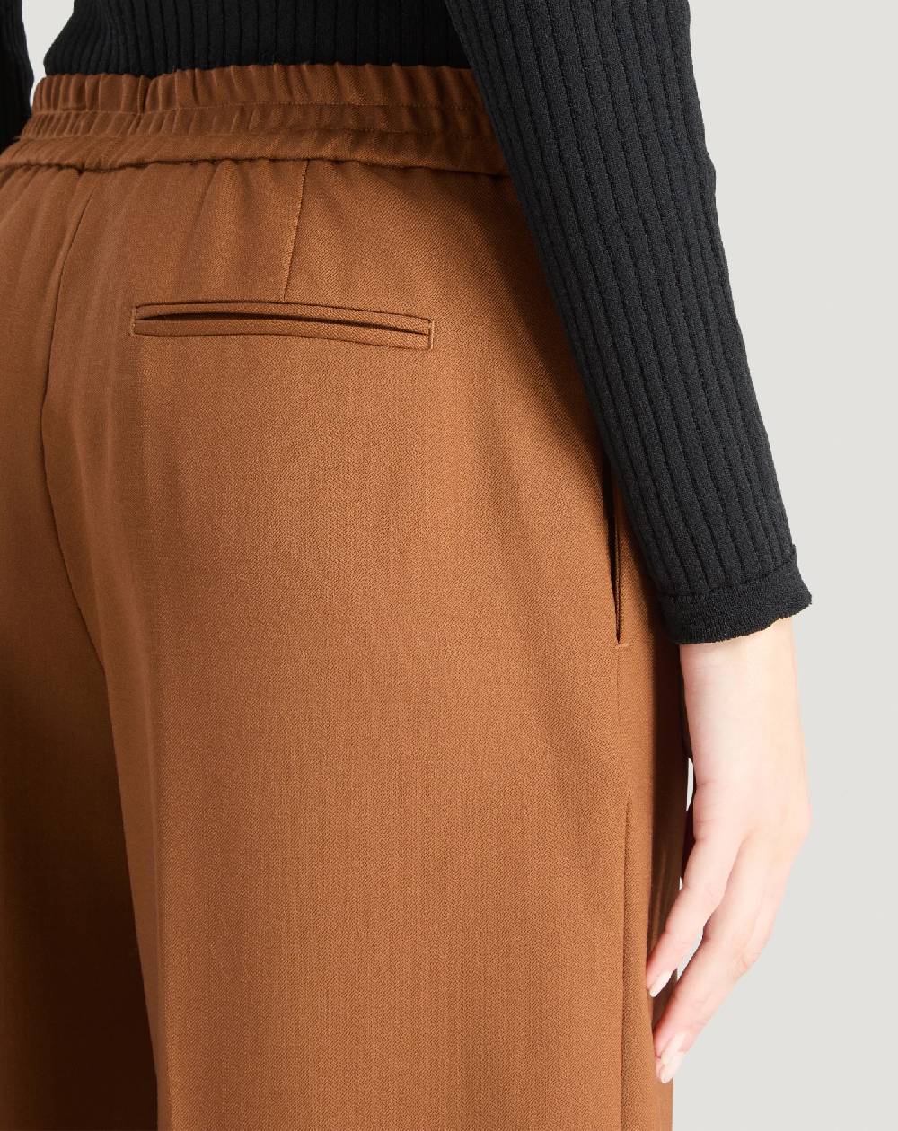 Pt Torino Pantaloni Lorenza in lana stretch Prezzo di fabbrica