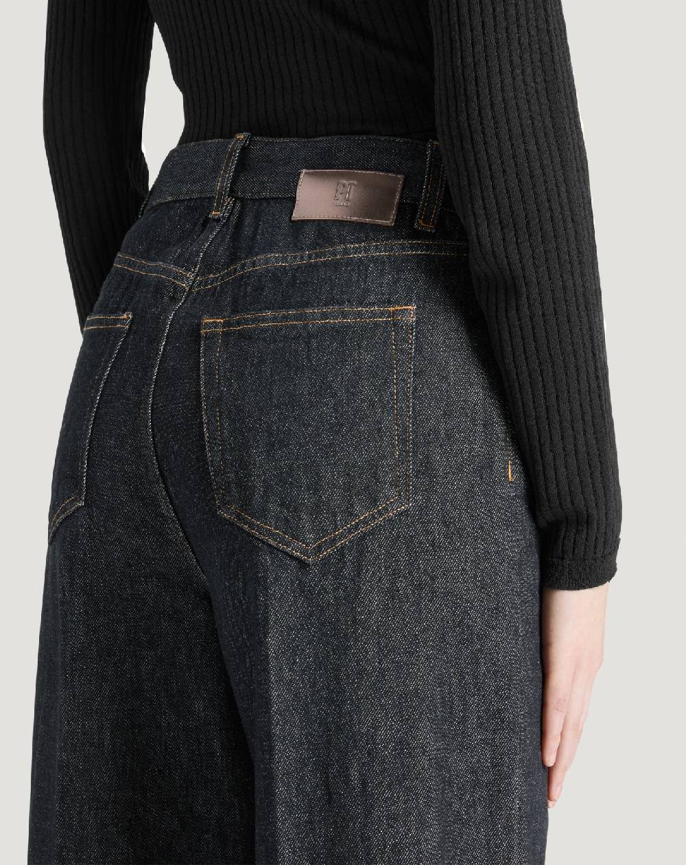 Pt Torino Jeans Cyndi in black denim Offerta natalizia