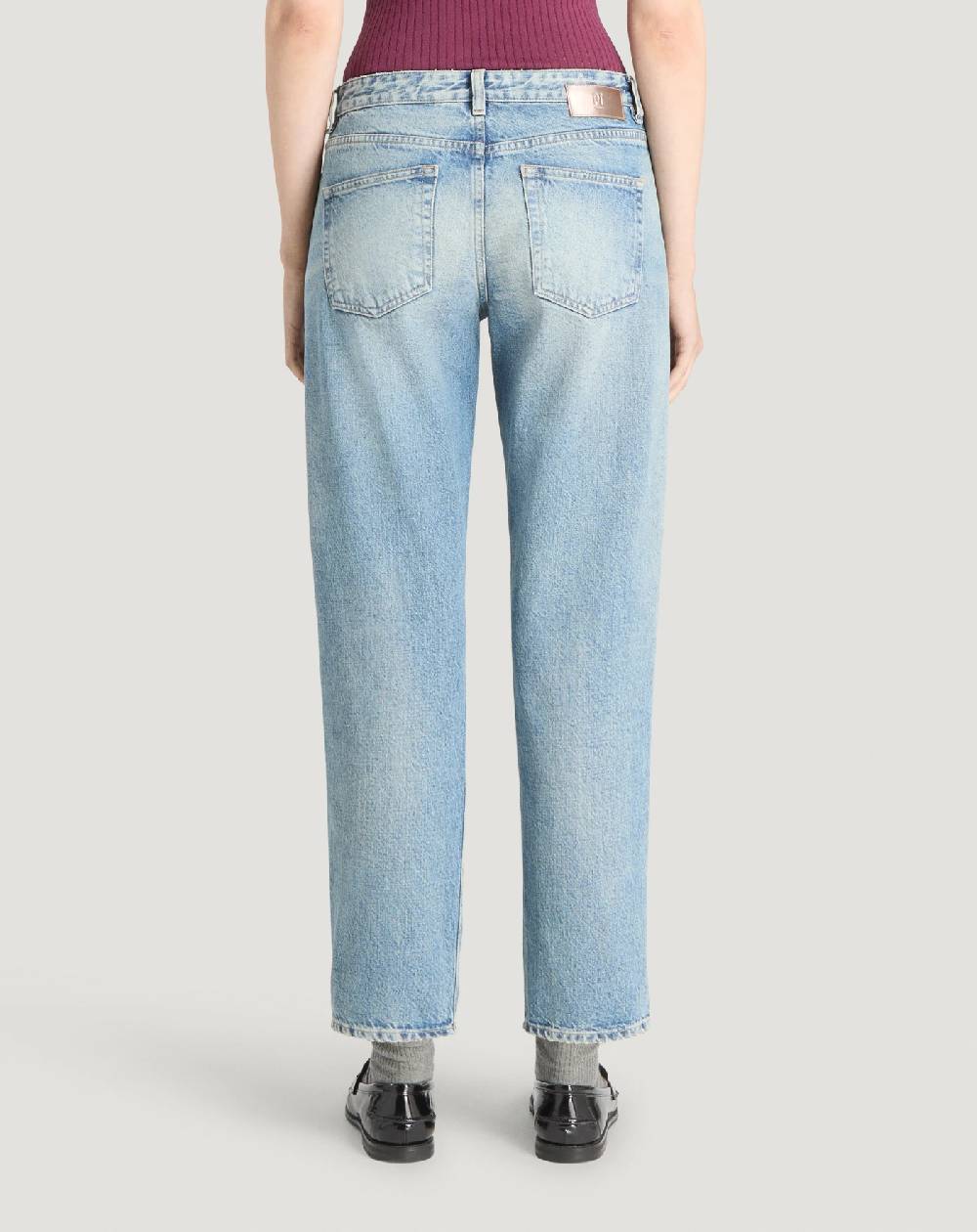 Pt Torino Jeans Tina in denim indigo di cotone Offerta per la Festa della Mamma