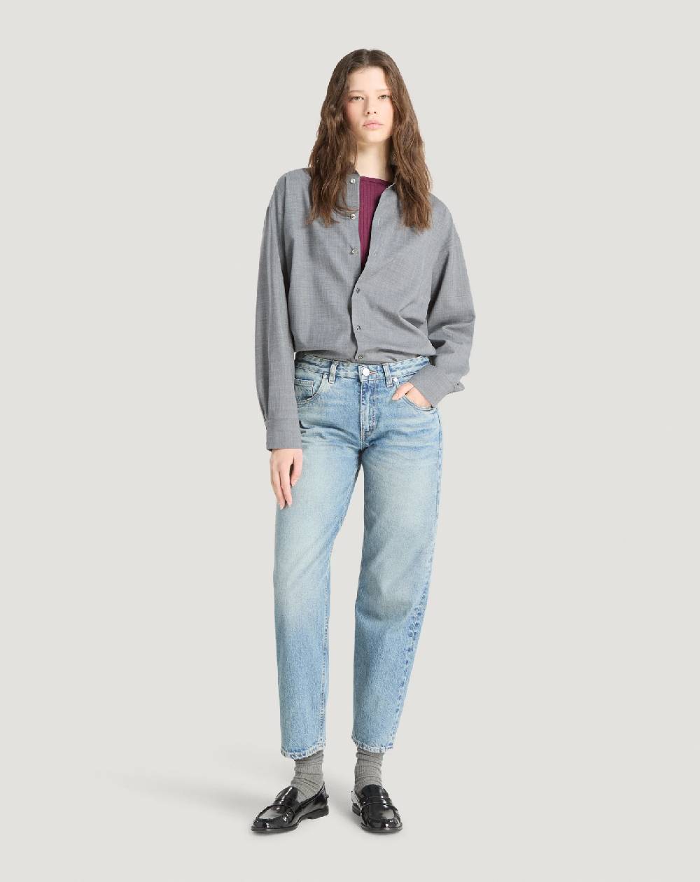 Pt Torino Jeans Tina in denim indigo di cotone Offerta per la Festa della Mamma