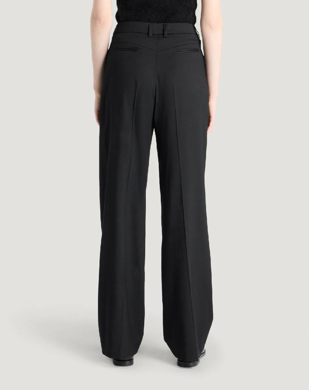 Pt Torino Pantaloni Vivian in twill di lana fluida Offerta Anniversario