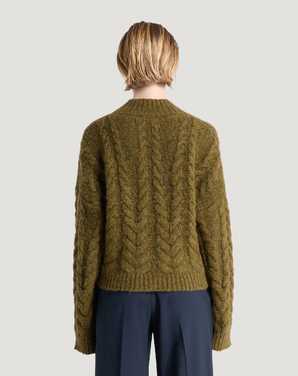 Pt Torino Maglia boxy in misto alpaca Smaltimento dello stoccaggio