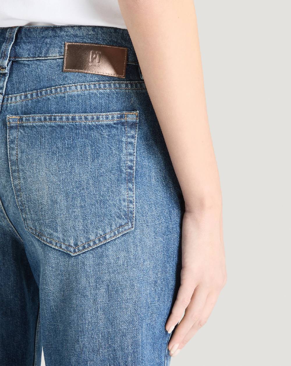 Pt Torino Jeans Alanis in denim di cotone Offerta migliore