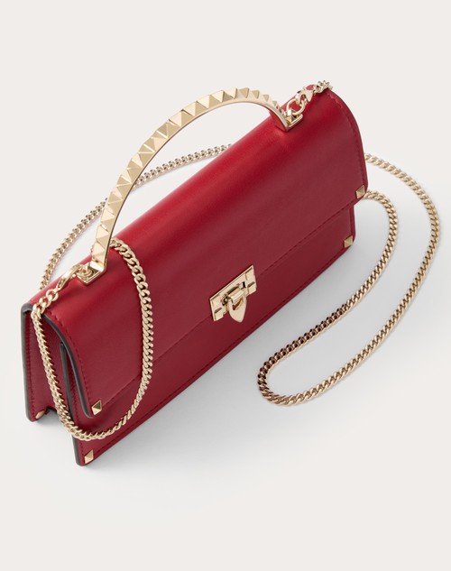 Red Valentino MINI BORSA A MANO ROCKSTUD IN VITELLO I Più Venduti
