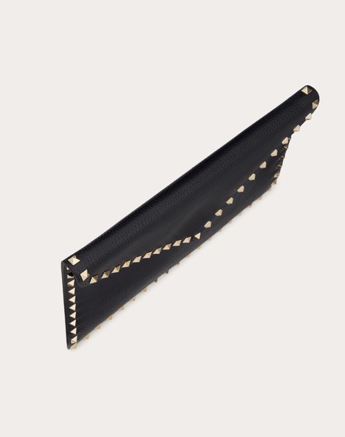 Red Valentino POUCH ROCKSTUD IN VITELLO GRANATO Italia