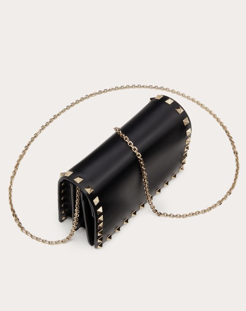 Red Valentino POUCH CON CATENA ROCKSTUD IN VITELLO In Linea