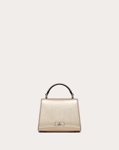Red Valentino BORSA A MANO MINI VSLING IN VITELLO GRANATO METALLIZZATO Vendite Flash