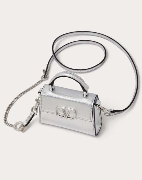 Red Valentino BORSA A MANO MICRO VSLING IN VITELLO GRANATO METALLIZZATO Moda