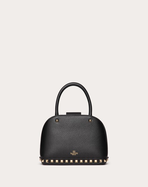 Red Valentino BORSA PICCOLA A MANO VALENTINO GARAVANI ROCKSTUD IN VITELLO GRANATO In Linea