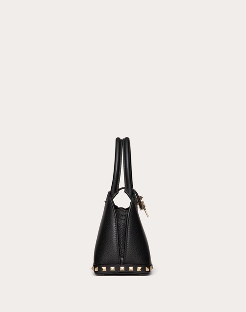 Red Valentino BORSA PICCOLA A MANO VALENTINO GARAVANI ROCKSTUD IN VITELLO GRANATO In Linea