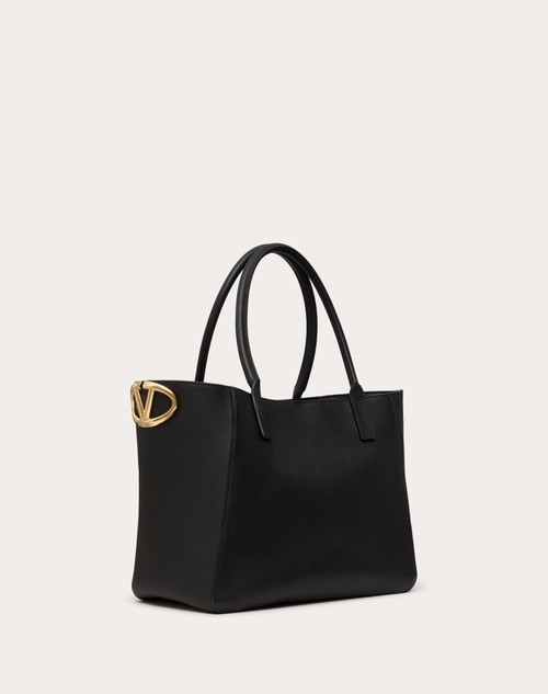 Red Valentino BORSA SHOPPING VLOGO SIDE IN VITELLO NAPPATO Vendita