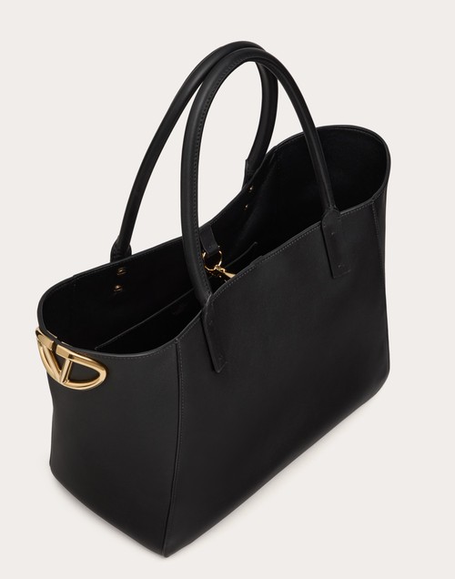 Red Valentino BORSA SHOPPING VLOGO SIDE IN VITELLO NAPPATO Vendita