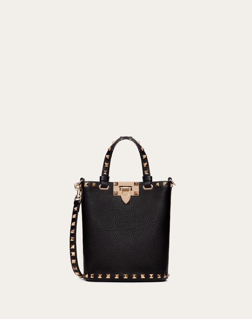 Red Valentino POUCH CON TRACOLLA ROCKSTUD IN VITELLO GRANATO Spedizione Gratuita