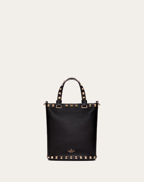 Red Valentino POUCH CON TRACOLLA ROCKSTUD IN VITELLO GRANATO Spedizione Gratuita