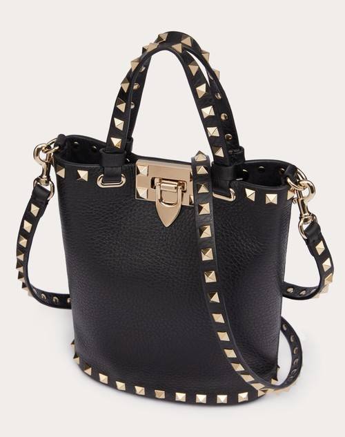 Red Valentino POUCH CON TRACOLLA ROCKSTUD IN VITELLO GRANATO Spedizione Gratuita