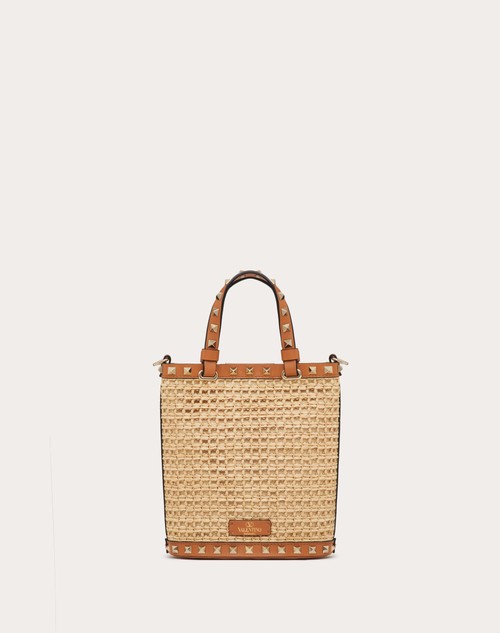 Red Valentino MINI BORSA CON TRACOLLA ROCKSTUD IN RAFIA Pezzi Unici