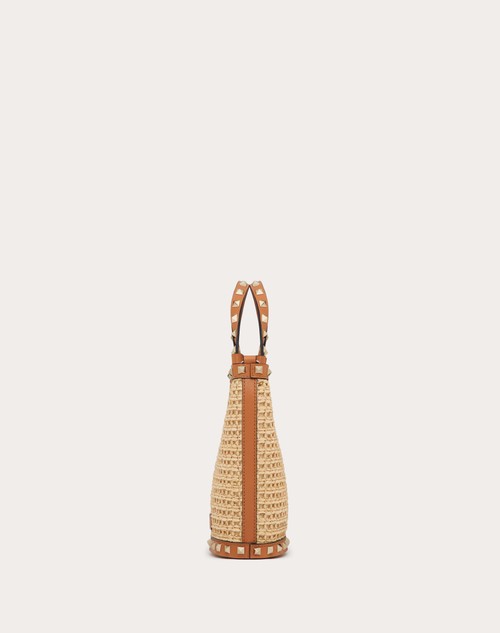 Red Valentino MINI BORSA CON TRACOLLA ROCKSTUD IN RAFIA Pezzi Unici