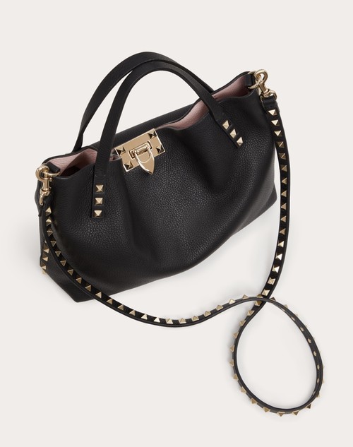 Red Valentino BORSA PICCOLA ROCKSTUD IN VITELLO GRANATO CON FODERA A CONTRASTO Acquista Ora