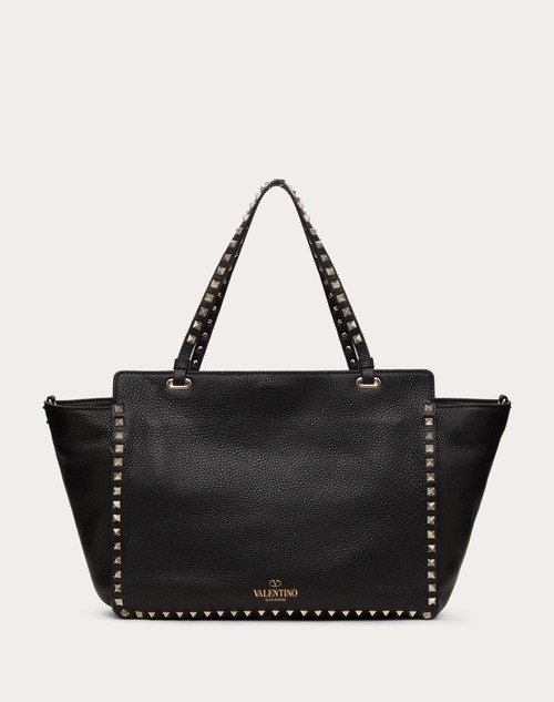 Red Valentino BORSA MEDIA ROCKSTUD IN VITELLO GRANATO Consegna Veloce