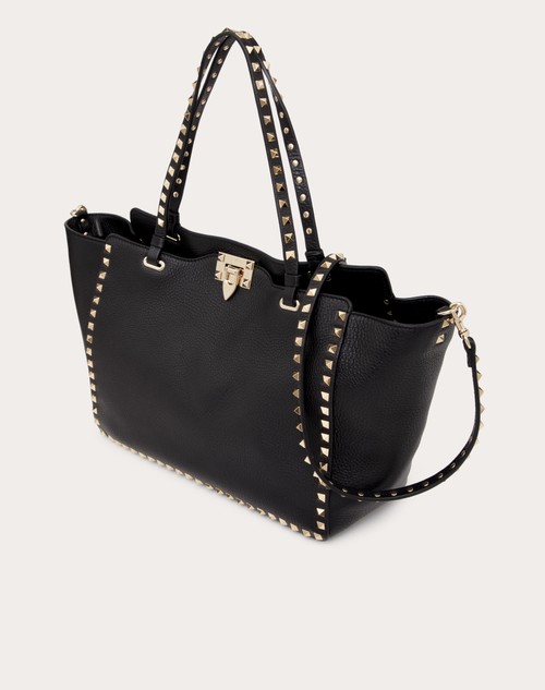 Red Valentino BORSA MEDIA ROCKSTUD IN VITELLO GRANATO Consegna Veloce