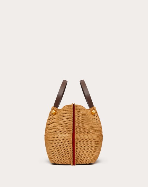 Red Valentino BORSA SHOPPING MEDIA IN RAFIA SINTETICA Presa