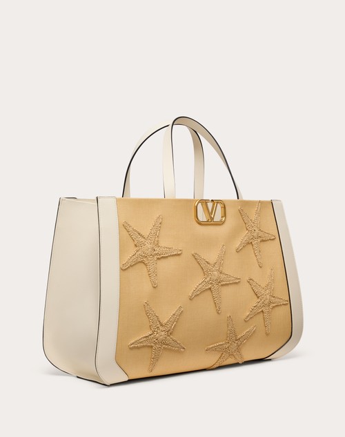 Red Valentino BORSA A MANO VALENTINO GARAVANI ESCAPE IN RAFIA CON RICAMO Economico