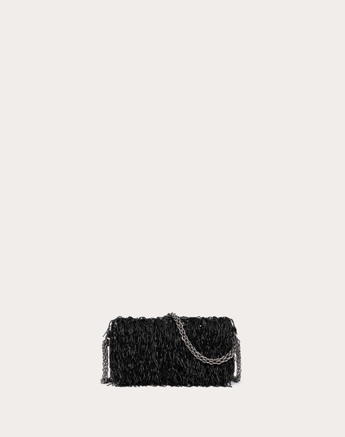 Red Valentino BORSA PICCOLA A SPALLA VALENTINO GARAVANI LOCÒ RICAMATA Saldi Di Fabbrica