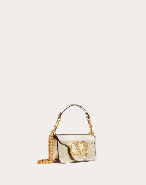 Red Valentino BORSA PICCOLA A SPALLA VALENTINO GARAVANI LOCÒ IN VITELLO METALLIZZATO Negozio