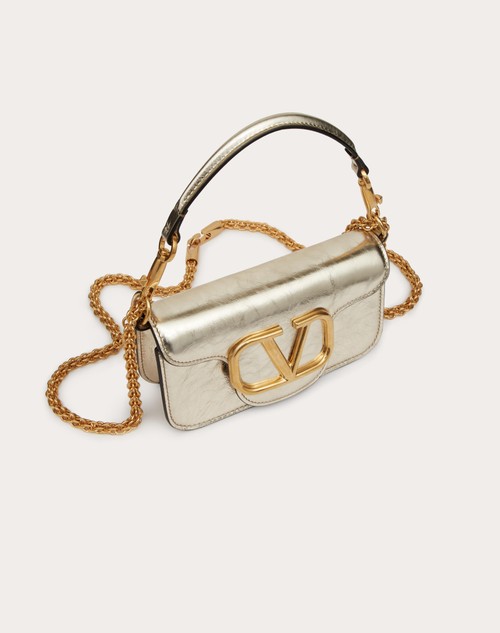 Red Valentino BORSA PICCOLA A SPALLA VALENTINO GARAVANI LOCÒ IN VITELLO METALLIZZATO Negozio