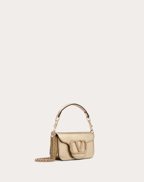 Red Valentino BORSA PICCOLA A SPALLA VALENTINO GARAVANI VALENTINO GARAVANI LOCÒ IN KARUNG METALLIZZATO Moda