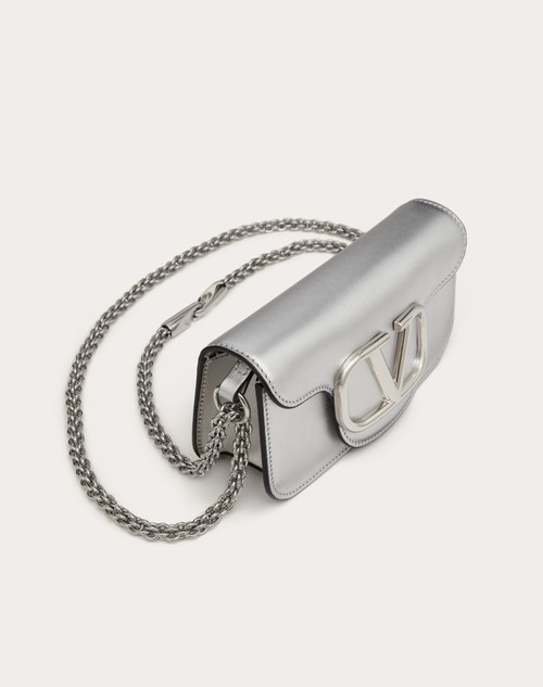 Red Valentino BORSA PICCOLA A SPALLA VALENTINO GARAVANI LOCÒ IN VITELLO METALLIZZATO Vendita