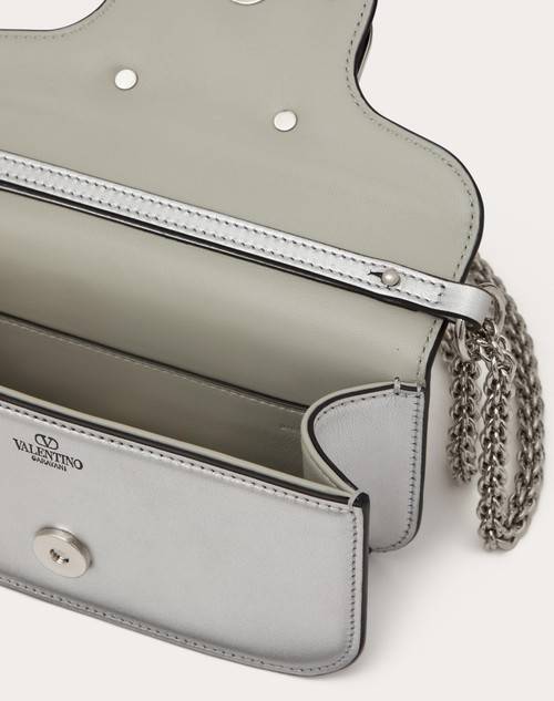Red Valentino BORSA PICCOLA A SPALLA VALENTINO GARAVANI LOCÒ IN VITELLO METALLIZZATO Vendita