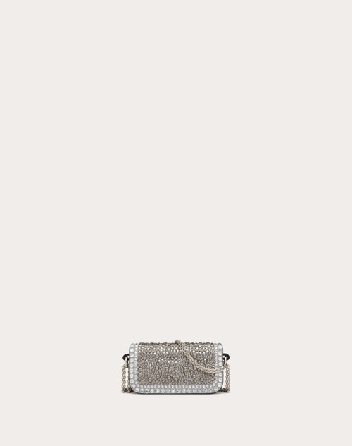 Red Valentino BORSA MICRO CON CATENA VALENTINO GARAVANI LOCÒ CON STRASS Consegna Veloce